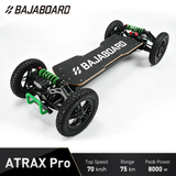 BAJABOARD ATRAX PRO Electric Scooter 10"Off-Road Skateboard Canadian Maple Board 75km Long Range Commuting 150kg Load Capacity 2WD