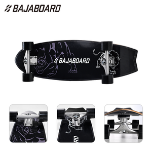 BAJABOARD 31.5" Land Surfboard Eco-Friendly Lightweight Aluminum Alloy Dark Hunter Land Rush Ski Board No-Pedal for Adult