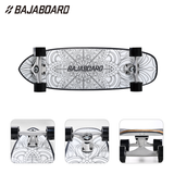 BAJABOARD Eco-Friendly Lightweight Canadian Maple Fiberglass Diamond Tail Land Surfboard No Pedals Required for Beginners