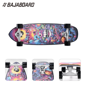 BAJABOARD Surf Skateboard Snowboard Trainer 31" Cute World Professional Skateboard Training Aluminum Alloy Trucks Adults ABEC-9