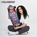 BAJABOARD Surf Skateboard Snowboard Trainer 31" Cute World Professional Skateboard Training Aluminum Alloy Trucks Adults ABEC-9