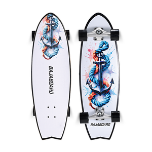 BAJABOARD 31.5" Land Surfboard Wavebreaker Ski Board Lightweight Eco-Friendly Aluminum Alloy Diamond Tail Design No Pedals
