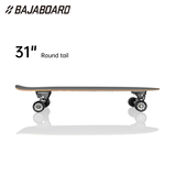 BAJABOARD Eco-Friendly Lightweight Canadian Maple Fiberglass Diamond Tail Land Surfboard No Pedals Required for Beginners