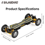 BAJABOARD G4X Ultra Electric Skateboard High Performance Remote Control 65km/h 50km 4WD Waterproof All-Terrain Adults Beginners