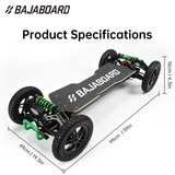 BAJABOARD Atrax Youth Electric Scooter Long Range Lightweight 4WD Skateboard 70KM/H Bionic Spider Arm Suspension